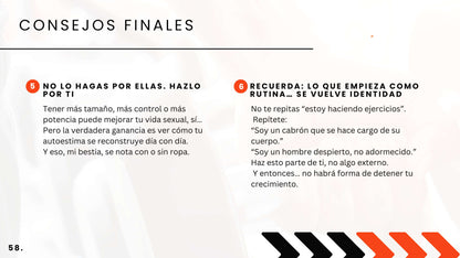 Consejos finales del programa masculino