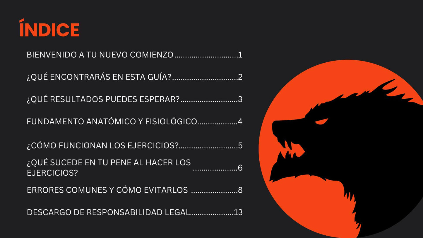 Índice guía de crecimiento natural