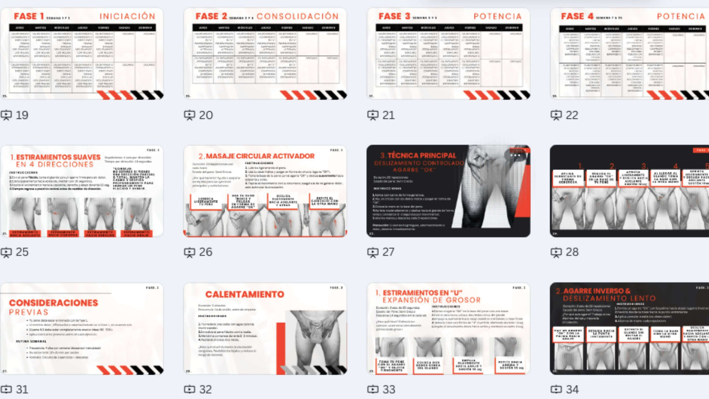 Vista previa de entrenamientos masculinos